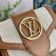 LV Pont 9 Compact Wallet In Natural Canvas And Cowhide Leather 12cm