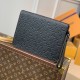 LV S-Lock A4 Pouch in Taurillon Monogram Embossed Cowhide Leather 2 Colors 27cm