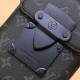 LV S-Lock Vertical Wearable Wallet In Monogram Eclipse Macassar Coated Canvas And Cowhide Leather