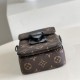 LV S-Lock Vertical Wearable Wallet In Monogram Coated Canvas And Cowhide Leather 12cm