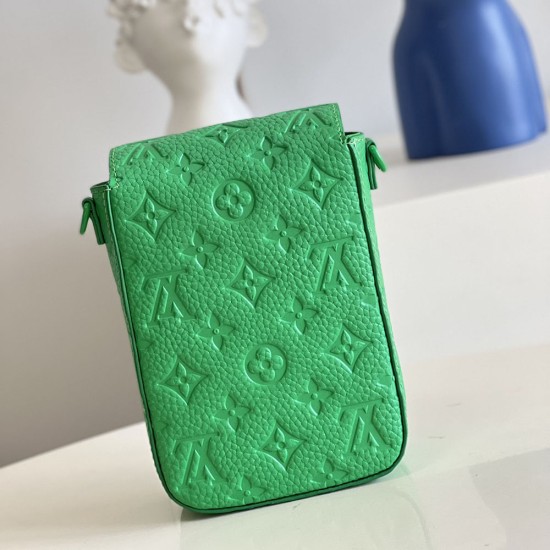 LV S Lock Vertical Wearable Wallet In Taurillon Monogram Leather Embossed With Monogram Pattern 3 Colors 12cm