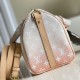 LV Speedy Bandouliere 25 Handbag in Gradient Monogram Giant Coated Canvas With Leather Flower Charm 25cm