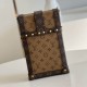 LV Trunk Vertical Chains Bag in Monogram Canvas And Monogram Reverse Canvas 11cm
