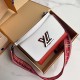 LV Twist MM Epi Leather in Red and White with Wide Strap