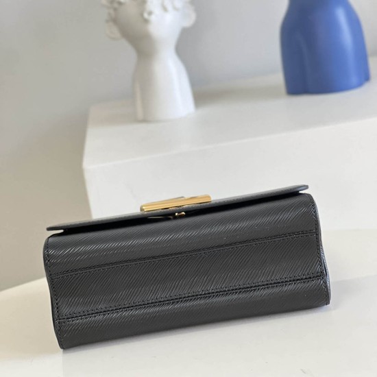 LV Twist MM Handbag in Epi Grained Leather With Lemon Shaped Charm 2 Colors 23cm