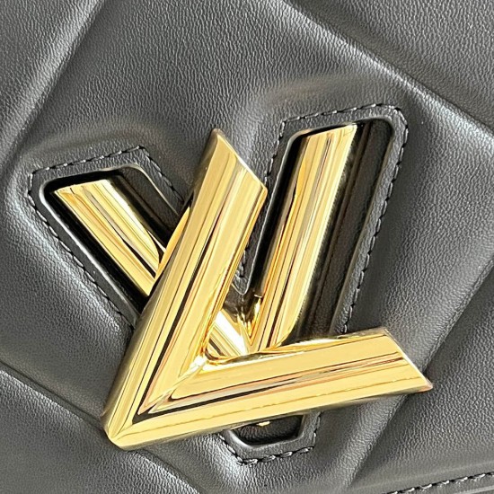 LV Quilted Twist MM Handbag In Sheepskin Leather 23cm