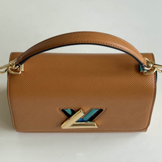 LV Twist MM Handbag in Epi Grained Leather With Removable Top Handle And Jacquard Wide Strap 3 Colors 23cm