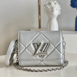 Replica Louis Vuitton Twist PM Bag In Rose Taurillon Leather M58691 BLV715  for Sale