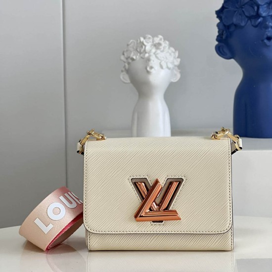 LV Twist PM Handbag in Epi Grained Leather With Gradient Strap And Lock 19cm
