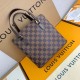 LV Vavin Tote Bag In Damier Ebene Canvas And Cowhide Leather