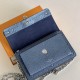 LV Vavin Chain Wallet in Monogram Embossed Empreinte Cowhide Leather 4 Colors 19cm