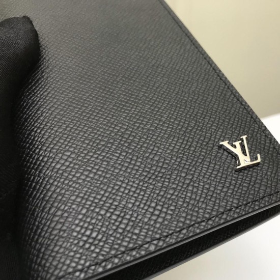 LV Brazza Wallet Taiga Leather