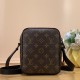 LV Christopher Wearable Wallet In Monogram Macassar Coated Canvas and Cowhide Leather 15cm 2 Colors M69404