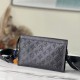 LV Gaston Wearable Wallet In Monogram Shadow Cowhide Leather 22cm