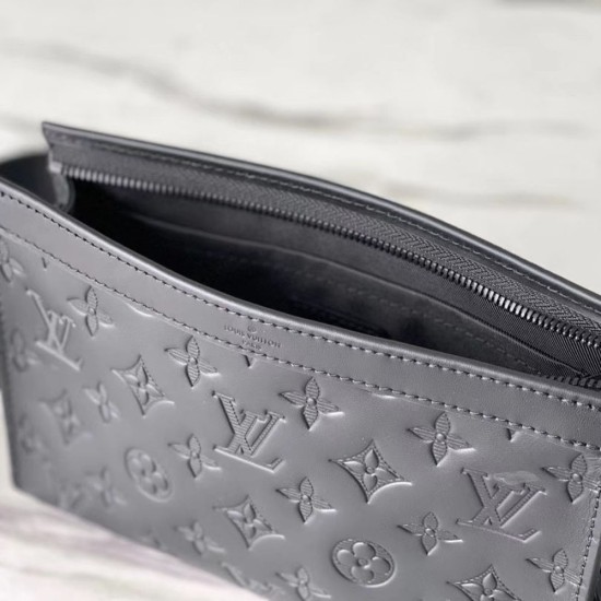 LV Gaston Wearable Wallet In Monogram Shadow Cowhide Leather 22cm