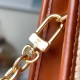 LV Toiletry Pouch on Chain in Raffia And Leather Trims 2 Colors 25cm