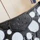 LV X YK Easy Pouch On Strap in Embossed Grained Monogram Empreinte Cowhide Leather With Infinity Dots Print 19cm