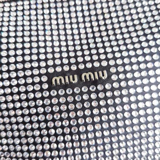 Miu Miu Spirit Satin Bag With Appliques 5BC103