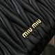 Miu Miu Matelasse Nappa Leather Shoulder Bag 5BH080 21.5cm 4 Colors