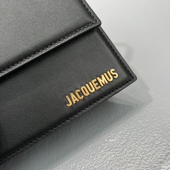 Jacquemus Le Bambino Long Flap Shoulder Bag In Smooth Leather Structured 10 Colors