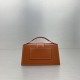 Jacquemus Le Bambino Flap Shoulder Bag In Smooth Leather 24cm 18cm 10 Colors