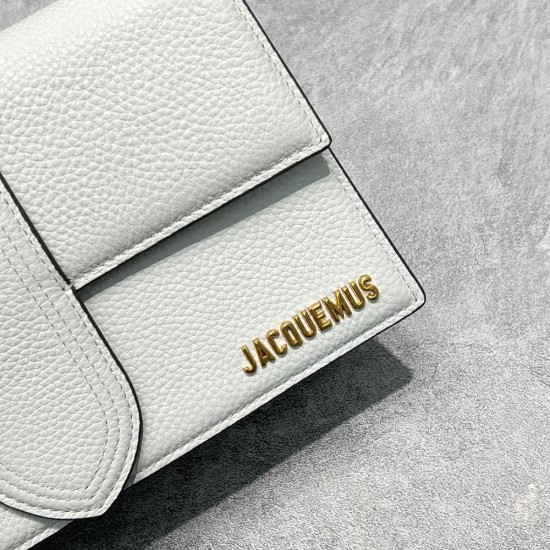 Jacquemus Le Bambino Flap Shoulder Bag In Grained Leather 24cm 18cm