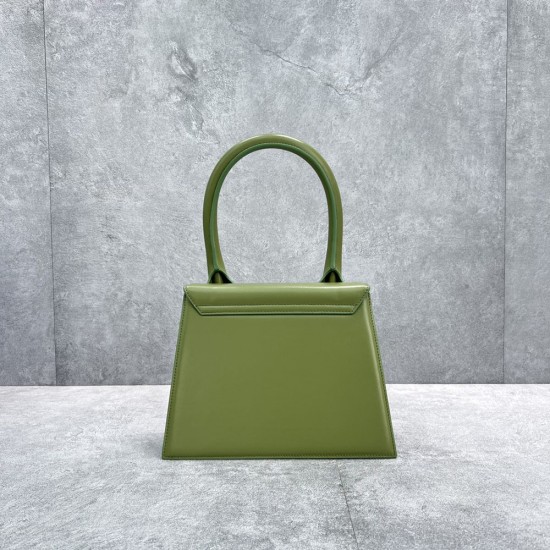 Jacquemus Le Grand Chiquito Large Signature Handbag In Smooth Leather 24cm 19 Colors