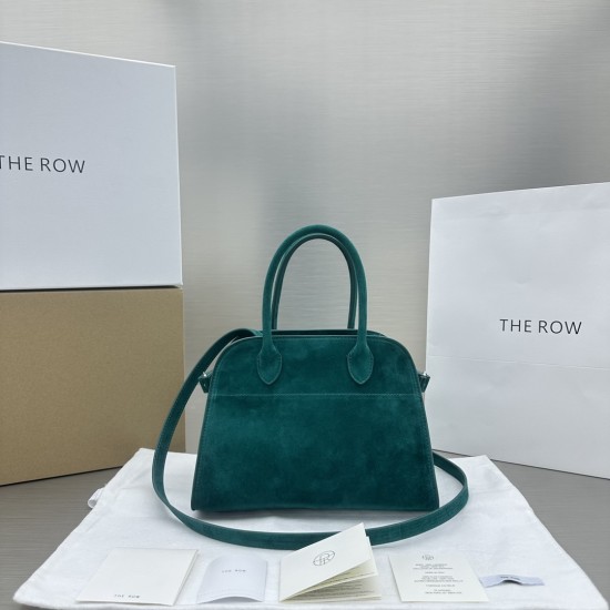 The Row Margaux 10 Suede Leather Bag 3 Colors