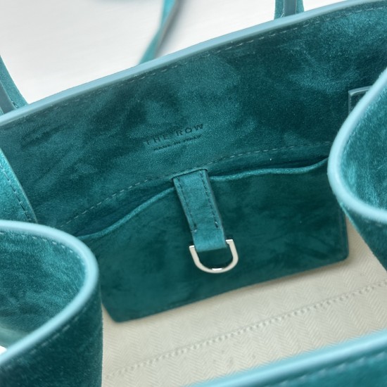 The Row Margaux 12 Suede Leather Bag 2 Colors