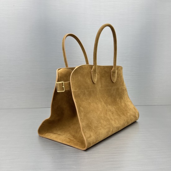 The Row Margaux 15 Suede Leather Bag 3 Colors