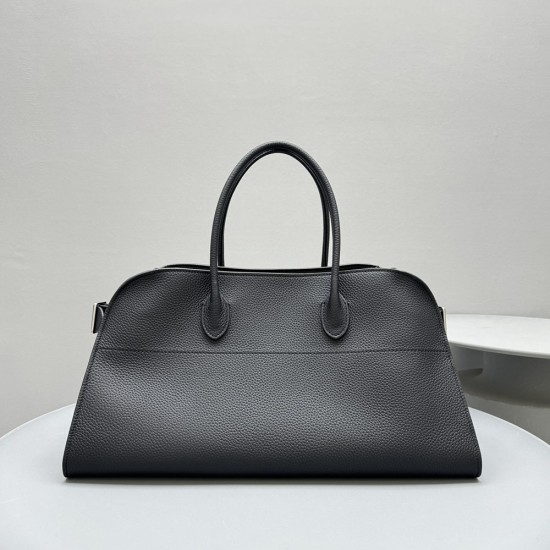 The Row EW Margaux Grained Leather Bag 