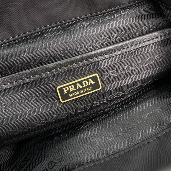 Prada Medium Re-Nylon and Shearling Backpack 2 Colors 20.5cm 1BZ074