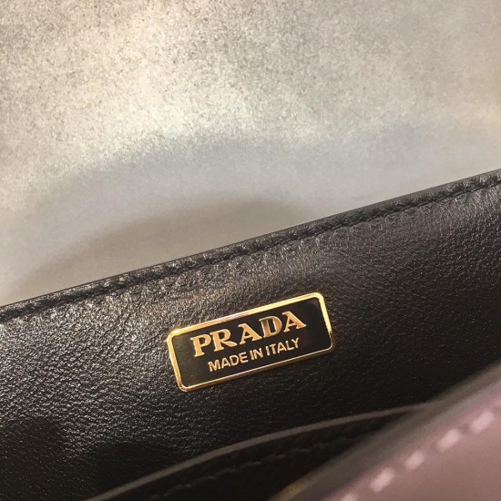 Prada Cahier Leather Bag In Calfskin 20cm 4 Colors