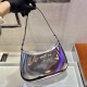 Prada Cleo Sliver Brushed Leather Shoulder Bag 1BC499