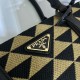 Prada Large Prada Galleria Jacquard Fabric Bag 1BA274