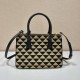 Prada Small Prada Galleria Jacquard Fabric Bag 1BA863