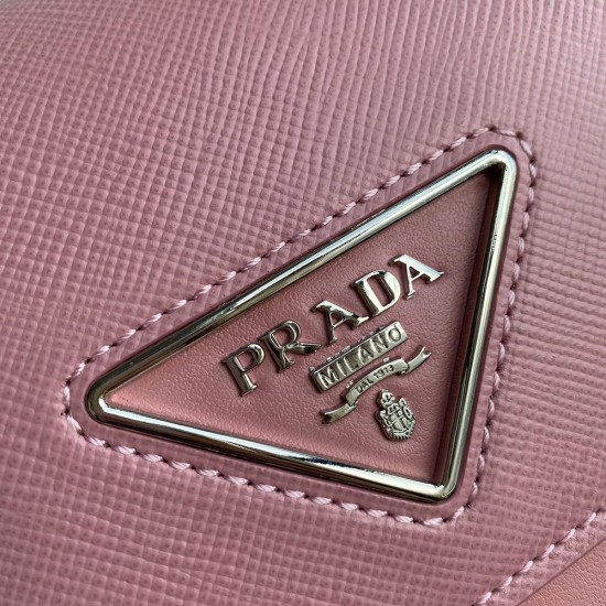Prada Petal Saffiano Leather Prada Identity Shoulder Bag 1BD249A 20cm 5 Colors