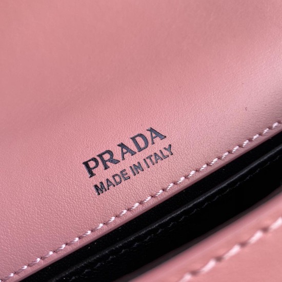 Prada Petal Saffiano Leather Prada Identity Shoulder Bag 1BD249A 20cm 5 Colors