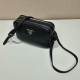 Prada Grained Calfskin Leather Shoulder Bag 1BD082