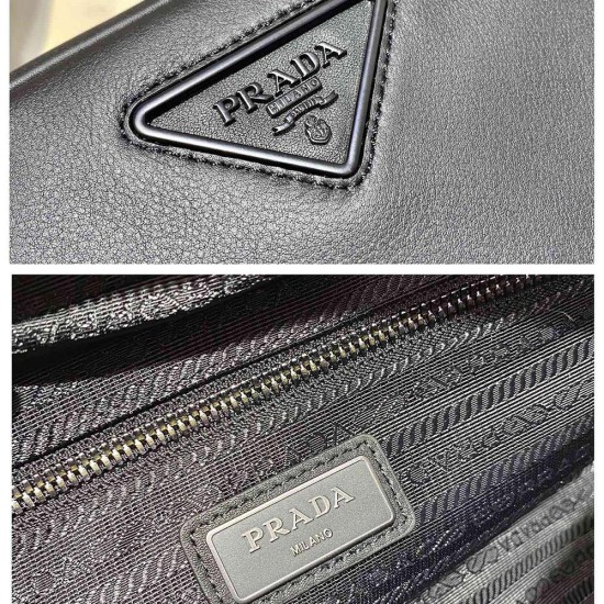 Prada Leather Messenger Bag 2VH127
