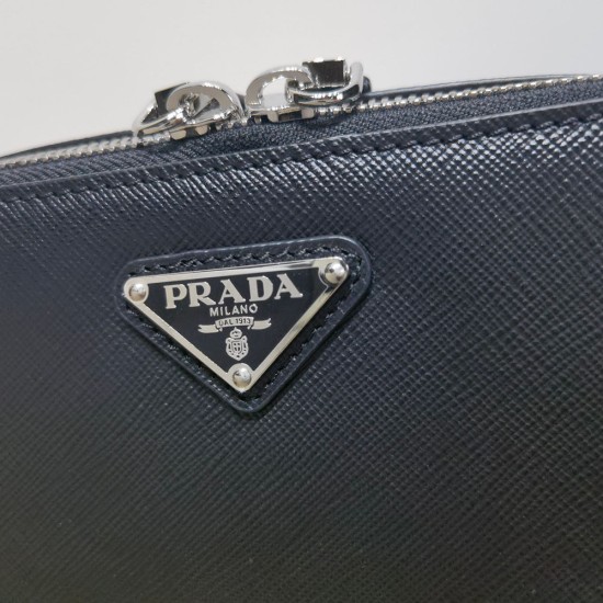 Prada Small Saffiano Leather Prada Brique Bag messenger Bag 19cm 2 Colors  2VH070