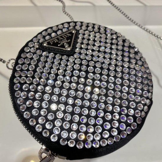 Prada Mini-Pouch With Artificial Crystals 1NR003