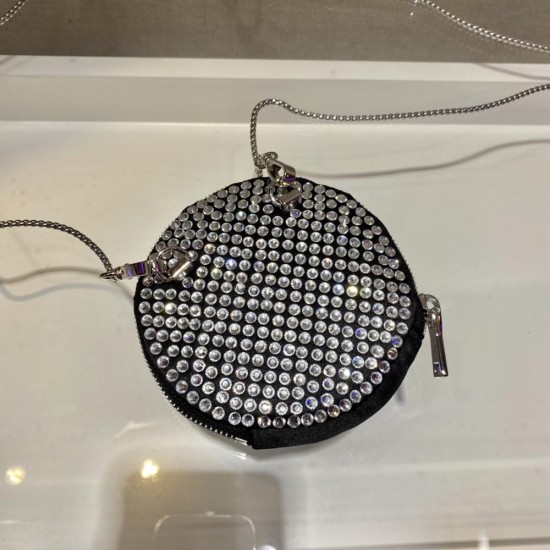 Prada Mini-Pouch With Artificial Crystals 1NR003