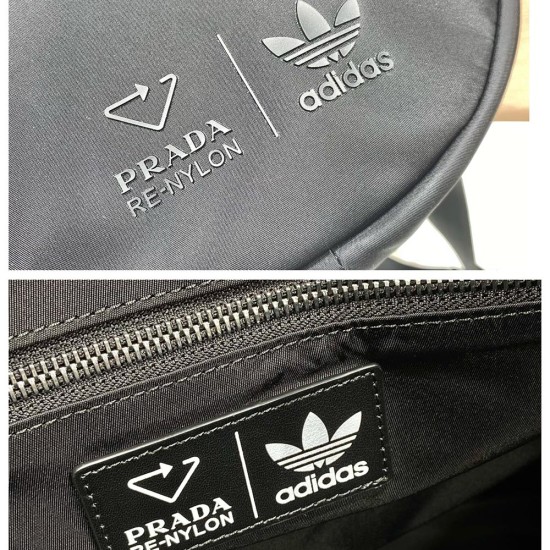 Prada Adidas For Prada Black Re-Nylon Duffle Bag 2VC015