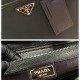 Prada Black Re-Nylon And Saffiano Leather Briefcase 2VE015