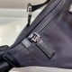 Prada Black Re-Nylon And Saffiano Leather Belt Bag With Recycle Logo 2VL033