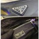 Prada Black Re-Nylon And Brushed Leather Belt Bag 2VL977