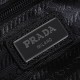 Prada Black Re-Nylon And Saffiano Leather Belt Bag With Recycle Logo 2VL977