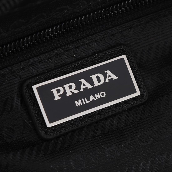 Prada Yellow Re-Nylon And Tan Saffiano Leather Belt Bag 2VL977