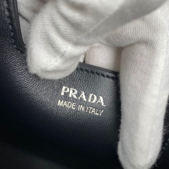 Prada Panier Brushed Leather Bag 1BA319 19cm 3 Colors